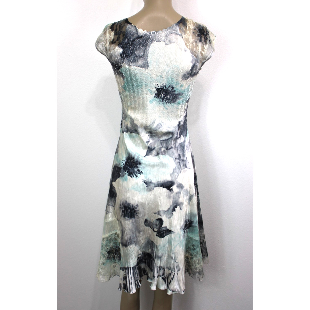 Komarov Woman's Dress S Crinkle Midi Fit-Flared Dress - Picture 4 of 8